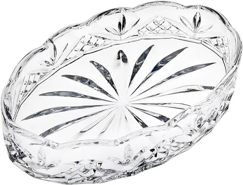 Godinger Jabonera, soporte para jabón de barra, bandeja de jabón de vidrio, Dublín, decoración de baño