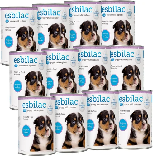PetAg Esbilac Puppy Milk Replacer Liquid - 11 oz, Pack of 12 - Ready-to-Feed Puppy Formula with Vitamins for Puppies Newborn to 6 Weeks Old - Easy