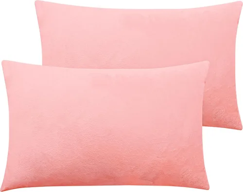 Vista 82 de NTBAY 1 paquete de funda de almohada corporal de terciopelo con cremallera, súper suave y acogedora, funda de almohada larga de franela mullida