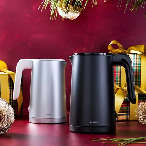 Vista 3 de ZWILLING Enfinigy - Hervidor eléctrico Cool Touch de 1 litro, tetera inalámbrica y agua caliente, color plateado
