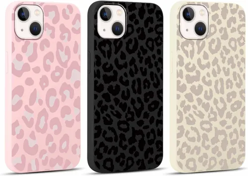 Vista 19 de Paquete de 3 Lindas Fundas con Estampado de Guepardo para iPhone 7/8/SE 2020/SE 2022 de 4.7", Fundas de Diseño Estético de Leopardo de Silicona