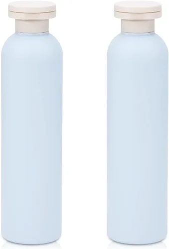 Vista 8 de Botellas vacías de loción exprimibles de 6.7/8.8 onzas, recipientes de plástico para champú con tapa abatible, botellas de viaje recargables