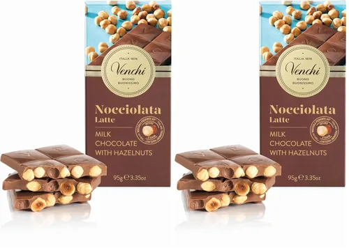 Vista 5 de Venchi Chocolate Blanco con Pistachos y Nueces Saladas