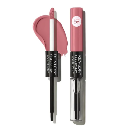 Vista 21 de Revlon Lápiz labial líquido con brillo de labios transparente, colorStay Overtime Lipcolor, relleno de calcetines para mujeres, 005 Infinite