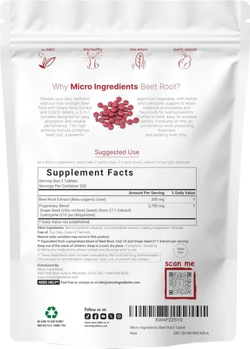 Vista 7 de Micro Ingredients Cápsulas blandas de aceite de orégano y raíz de remolacha 3,000 mg comprimidos con semilla de uva + paquete CoQ10 Timoquinona