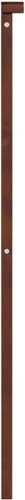 Vista 111 de AFI, Mission - Cabecero de madera maciza individual con cargador acoplable, color gris
