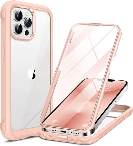 Vista 110 de Miracase Glass Series - Funda para iPhone 11 de 6.1 pulgadas, funda resistente de cuerpo completo mejorado con protector de pantalla de vidrio Negro