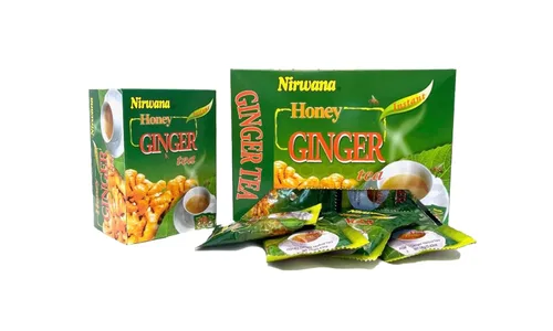 Té de miel y jengibre mezcla de hierbas calmante con limón y jengibre Té de bienestar sin cafeína para relajación y comodidad digestiva (20 sobres)