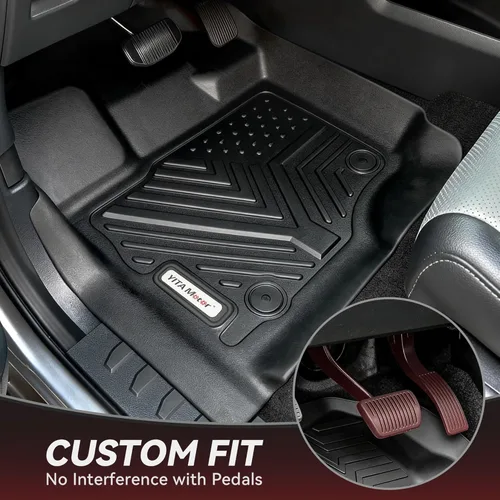 Vista 4 de YITAMOTOR Alfombrillas de piso y forro de carga que se ajustan para Mazda CX-5 2017-2021, TPE para todo clima, alfombrillas de piso de ajuste