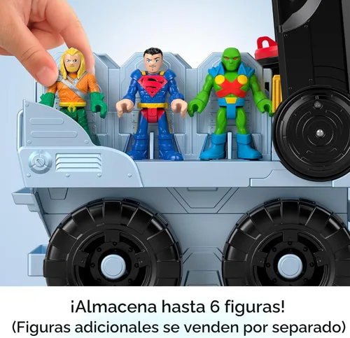 Vista 5 de Fisher-Price Imaginext DC Super Friends Batman Juguete Bat-Tanque Transformable con Luces, Sonidos y Figura para Juego de Simulación, Niños de 3+