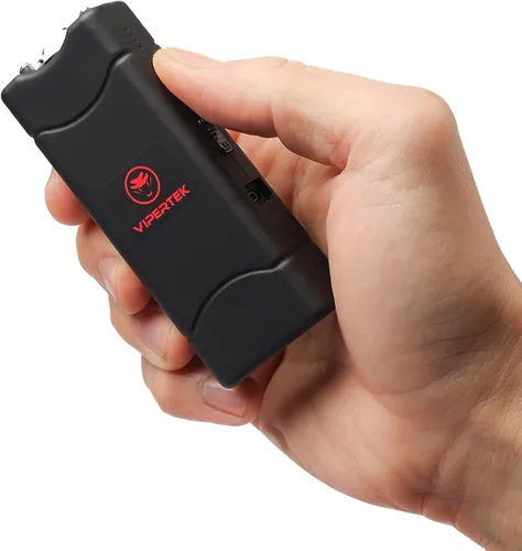 Vista 6 de VIPERTEK - Micro pistola aturdidora para defensa personal, recargable con linterna LED, VTS-881