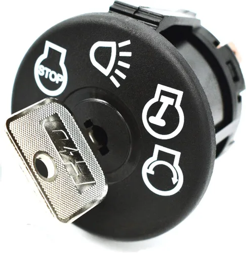 Vista 7 de HD Switch Interruptor de encendido de arranque que reemplaza a John Deere L120, L130, G110, 155C, 190C, 92H - Incluye 2 llaves y mosquetón gratis