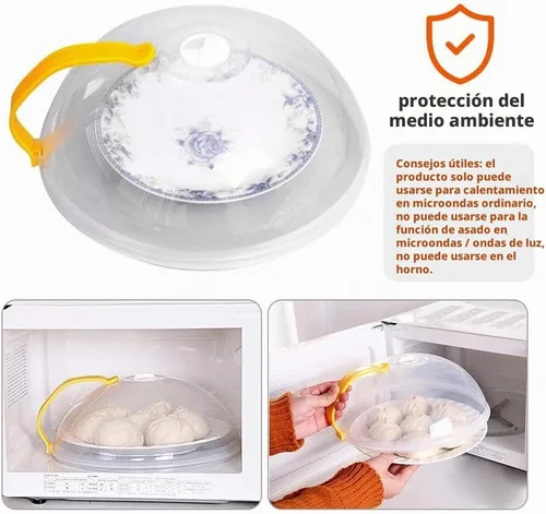 Vista 3 de Cocina Multifu reutilizable hermética cubierta de alimentos anti comida sputtering hogar profesional microondas cubierta con herramientas