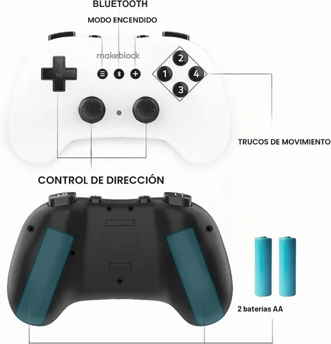 Vista 5 de Makeblock mBot Ultimate Robot Kit, robot de codificación 10 en 1 para educación STEM con controlador Bluetooth inalámbrico