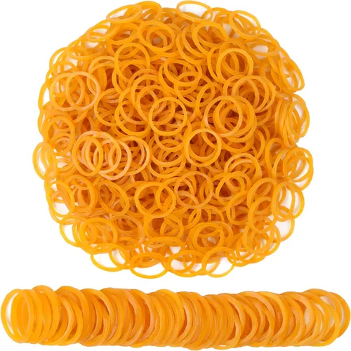 Vista 4 de AMUU bandas de goma pequeñas mini bandas elásticas 1200pcs para suministros de oficina escuela hogar
