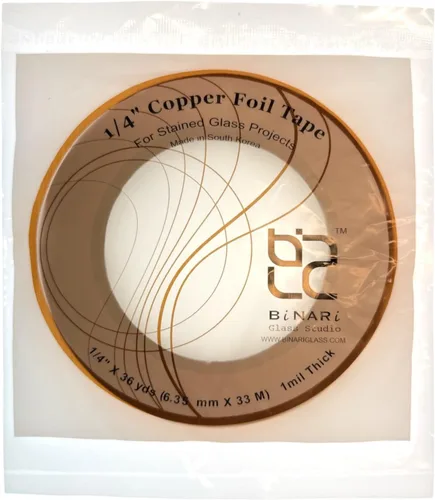 Vista 5 de Todo tipo de láminas de cobre para obras de vidrieras (1/2 lámina negra)