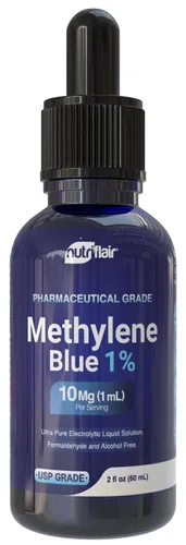 Solución azul de metileno 1% – Grado USP, 99% puro – grado farmacéutico – Líquido electrolítico ultra puro probado en laboratorio – Botella