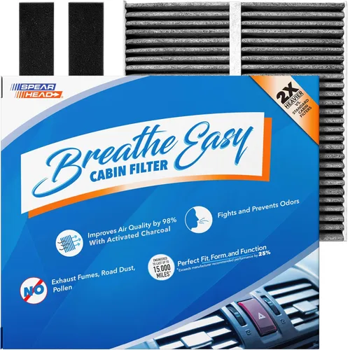 Vista 43 de Filtro de cabina AC y calefactor de defensa contra olores Breathe Easy de Spearhead, se ajusta como OEM, hasta un 25% más duradero con carbón