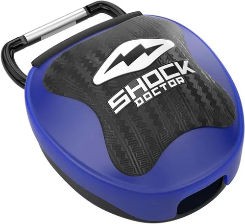 Vista 13 de Shock Doctor Funda protectora bucal, ventilada, almacenamiento universal para protector bucal, tamaños para adultos y jóvenes
