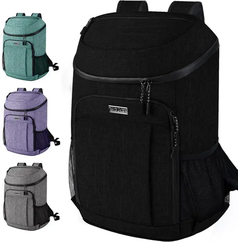 Vista 12 de BAGLHER Mochila Nevera Térmica Ligera Aislada - 30 Latas, A Prueba de Fugas para Almuerzo, Picnic, Senderismo, Viajes de Campamento