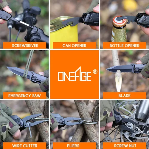 Vista 3 de Navaja multiherramienta con grabado “Best Uncle Ever”, regalitos navideños para tíos, regalo de cumpleaños, de parte de su sobrina o sobrino, regalo