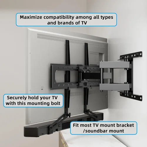 Vista 6 de Tornillos para montaje de TV HOME VISION - Kit completo con tornillos de montaje de TV M4, M5, M6 y M8, arandelas y espaciadores incluidos