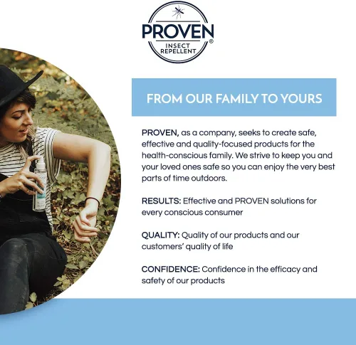 Vista 5 de Proven - Aerosol repelente de insectos, protege contra mosquitos, garrapatas y moscas - 2 oz.