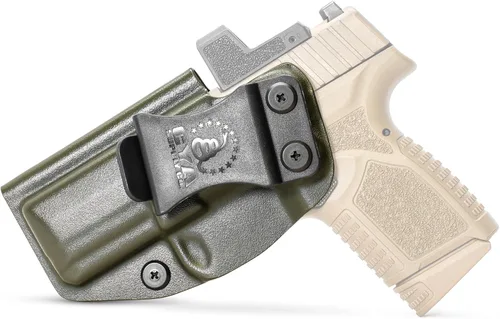 Vista 66 de CYA Supply Co. Funda para llevar armas dentro del cinturón, lista para ópticos (verde OD) IWB, para llevar armas ocultas, dentro de la cintura