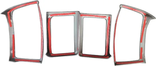 Vista 4 de 4 piezas de fibra de carbono color aire acondicionado cubierta de ventilación para Ford Ranger accesorios 2015 2016 2017 2018 2019 2020 2021 ABS