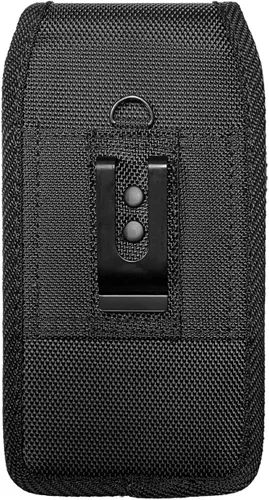 Vista 5 de Funda de nailon para teléfono celular para Google Pixel 5, Alcatel Insight, Tetra, Verso, Samsung Galaxy S10e, J3, LG Aristo 3/2 - Funda vertical