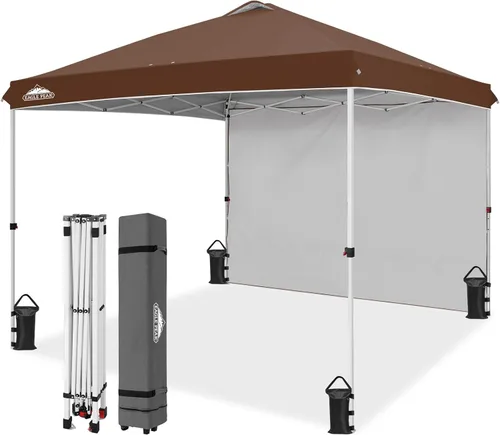 Vista 125 de EAGLE PEAK - Tienda de campaña desplegable con toldo, 1 pared lateral, fácil de montar, tienda para eventos, protección solar para exteriores, bolsa