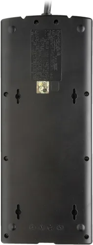 Vista 5 de Eaton Tripp Lite TLP128TTUSBB Protector de sobretensiones con puertos de carga USB, 2 puertos USB, 12 tomas de corriente, enchufe plano, cable