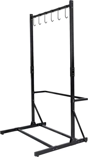 Vista 4 de Estante de almacenamiento de bicicletas para garaje, soporte de almacenamiento independiente para bicicletas con un máximo de 5 bicicletas, de acero