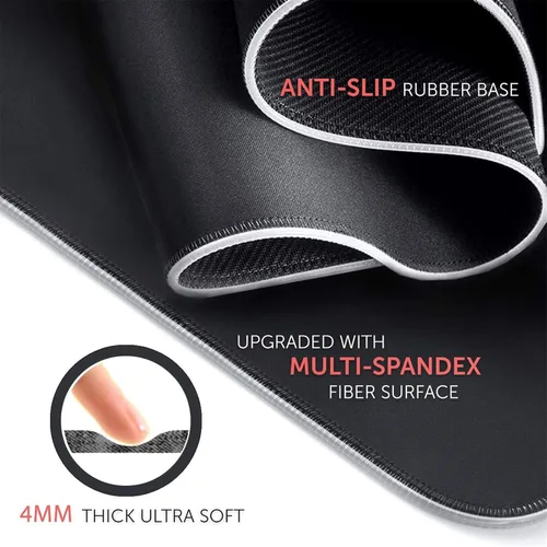 Vista 4 de Mouse Pads Anime Game RGB Mouse Pad Gaming Computer Large Mousepad Backlit XXL LED Gamer Mause Carpet Desk Mat 24 inch x12 inch- A8