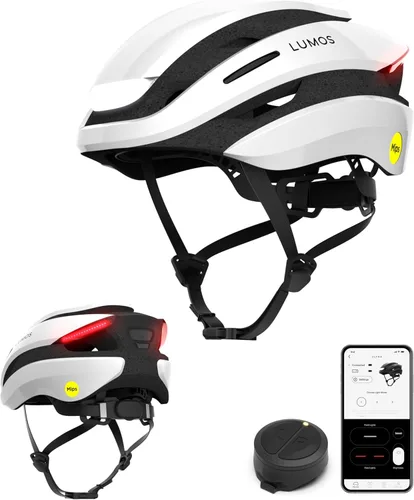 Vista 11 de Lumos Casco de bicicleta ultra inteligente Luces LED delanteras y traseras personalizables con señales de giro Cascos de bicicleta de carretera