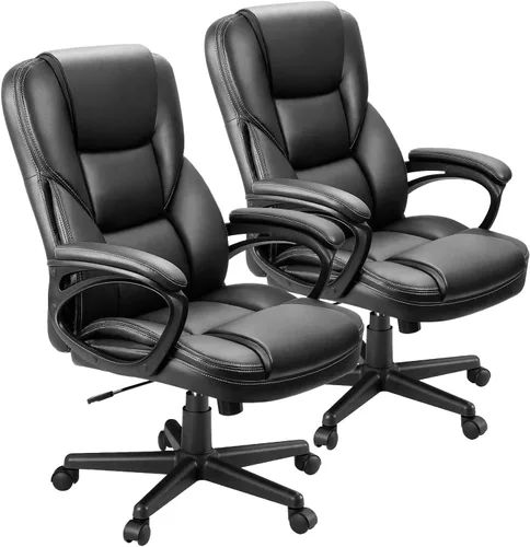 Vista 11 de Furmax Silla Ejecutiva de Oficina de Respaldo Alto Ajustable Gerencial Silla de Escritorio para el Hogar, Silla Giratoria de Computadora de Cuero PU