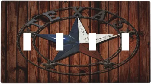 Vista 46 de Mid Century Morden Boho - Placa de pared para interruptor de luz dúplex de 1 banda, placa frontal decorativa eléctrica para receptáculo para baño