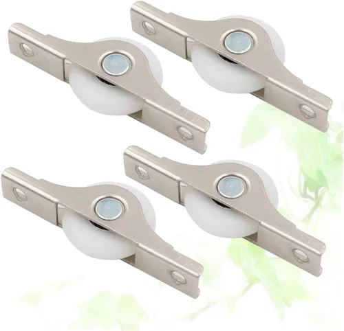 Vista 7 de DOITOOL Rodillos de gabinete de polea de armario rodillos de puerta de piso fácil rodamiento adecuado para el hogar tienda almacén 4 unids* 2