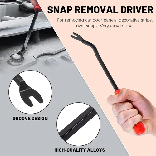 Vista 5 de Tanstic Juego de 47 pistolas de remache de plástico, incluye 40 remaches ciegos de nailon negro, remachador de mano, herramienta de extracción