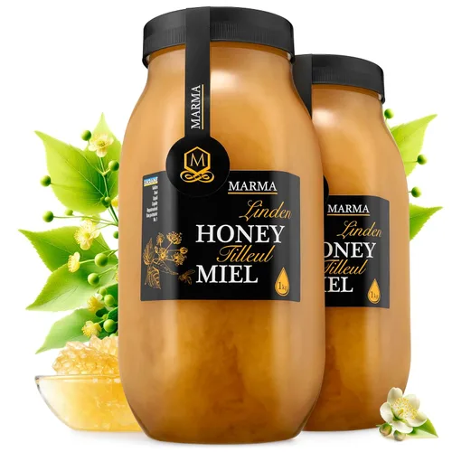 Vista 22 de HONIGMA® Miel de Acacia Marma Miel Cruda Auténtica de Ucrania 100% Pura y Sin Pasteurizar 1000g/35.2oz Puede Llegar Parcialmente