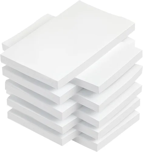 Vista 7 de Notas adhesivas blancas de 3 x 3 pulgadas, 10 blocs de notas autoadhesivas, 100 hojas/bloc de notas súper adhesivas, 1000 hojas de notas adhesivas