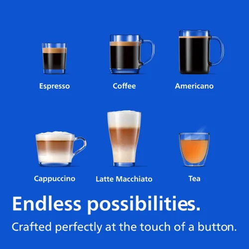 Vista 2 de Philips Máquina de Espresso Totalmente Automática Serie 3200, Espumador de Leche LatteGo, 5 Variedades de Café, Pantalla Táctil Intuitiva, Molinillo