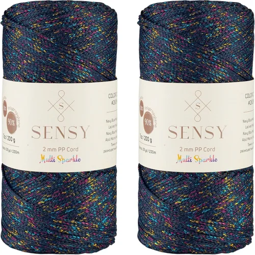 Vista 109 de Sensy Premium 2mm 229.5 metros de cuerda de poliéster 100% cordón de polipropileno Cordón de macramé 2mm Cordón para bolso de crochet Hilo