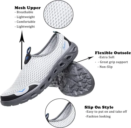 Vista 4 de Zapatos de agua de secado rápido para hombre y mujer, zapatos deportivos para caminar