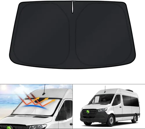 Vista 123 de KUST Parasol para parabrisas para BMW X1 F48 2016, 2017, 2018, 2019, 2020, 2021, 2022, accesorios de ajuste personalizado, parasol plegable