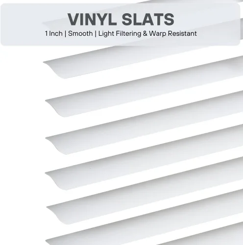 Vista 12 de LOTUS & WINDOWARE - Persiana pequeña de vinilo sin cuerda 1 pulgada