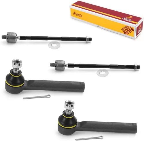 Vista 33 de Metrix Premium Chassis Parts - Kit de 4 piezas de extremos de barra de acoplamiento frontal exterior e interior compatible con Nissan Pathfinder