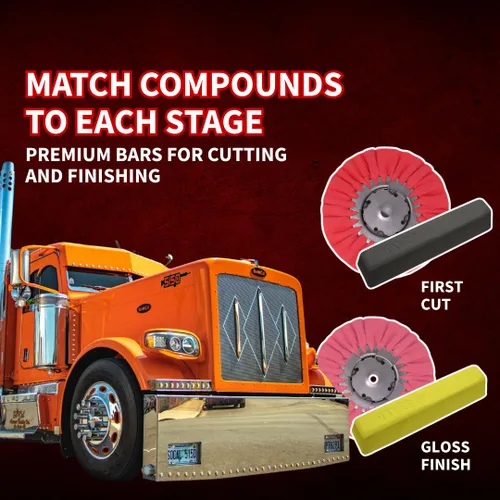 Vista 5 de Renegade Products Mini kit de pulido de acero inoxidable completo con ruedas de pulido, compuestos de pulido, microfibras y esmalte de manos líquido