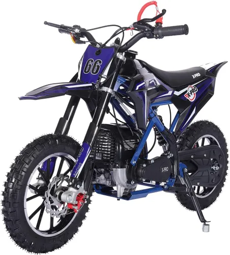Vista 10 de X-PRO Hawk - Mini bicicleta de cross, 40cc de gasolina 4 tiempos, arranque manual, ruedas de 25.4 cm (Negro, nuevos diseños), DB-Z010