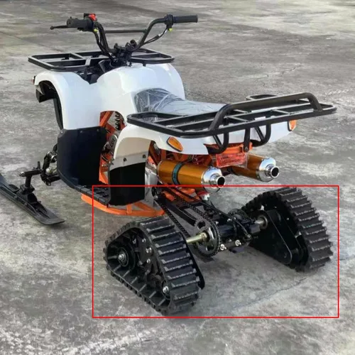 Vista 2 de Kit de montaje de eje trasero, 24 "Go Kart Buggy Quad Ruedas Traseras, ATV Snow Rubber Sand Track Assemly Pro Kits